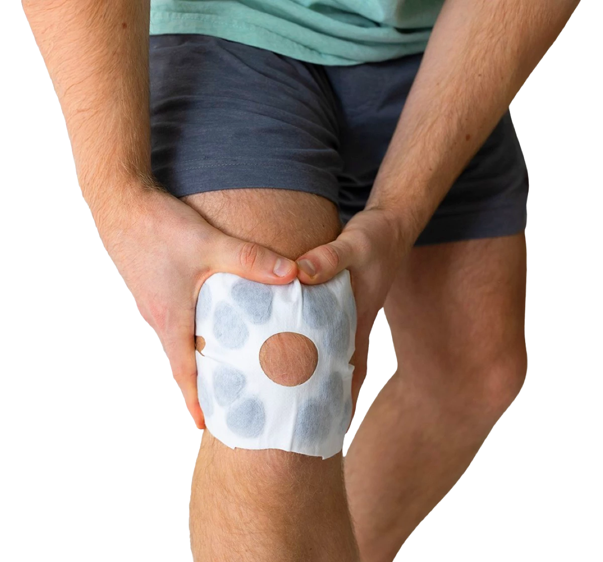Man using ThermaCare Knee Pain Therapy